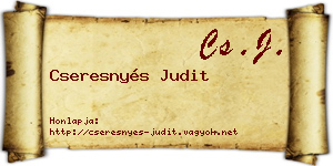 Cseresnyés Judit névjegykártya
